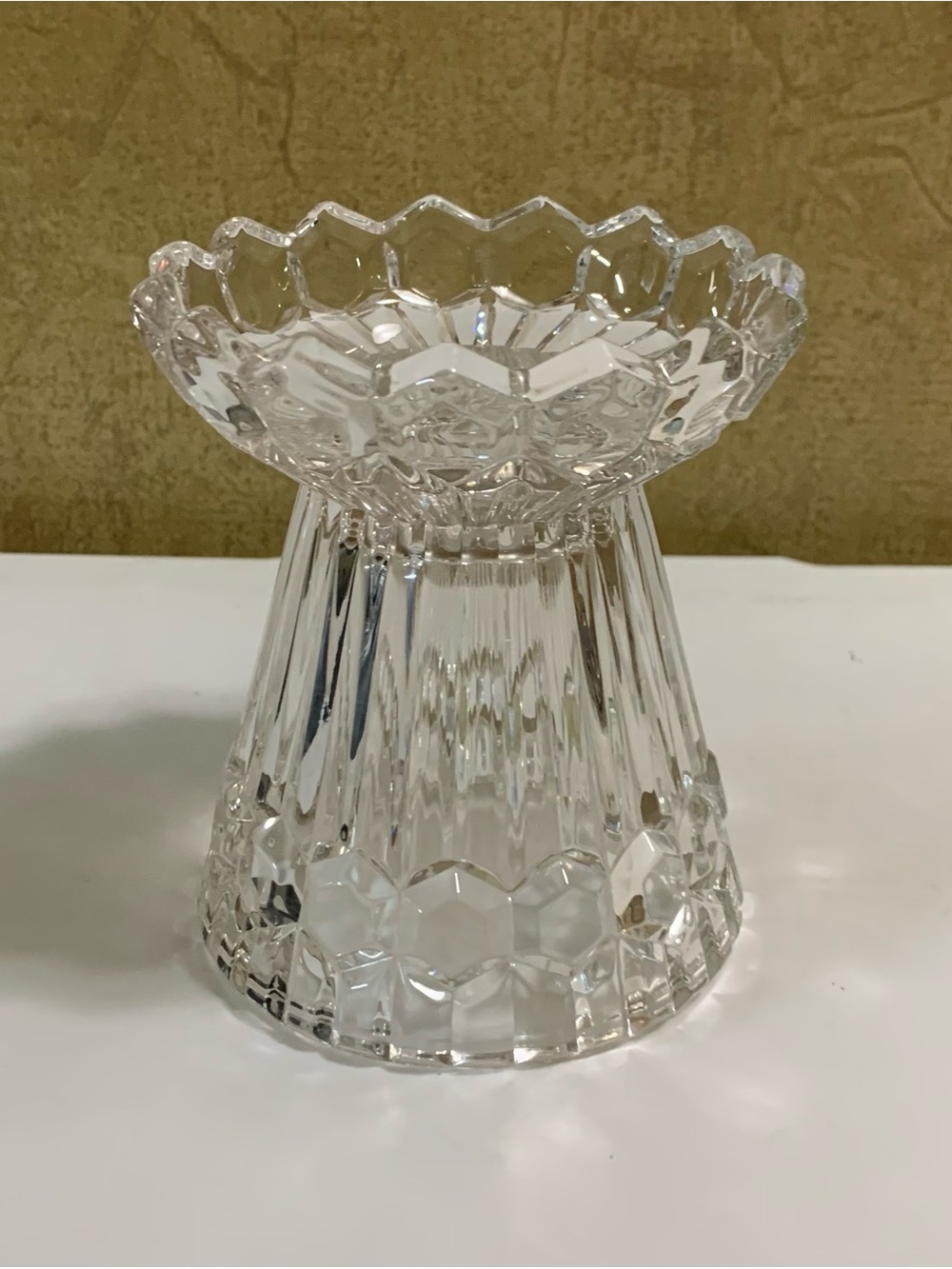 PARTYLITE Astoria Lead Crystal Multi-Function Candle Holder P7666 NEW in Box
